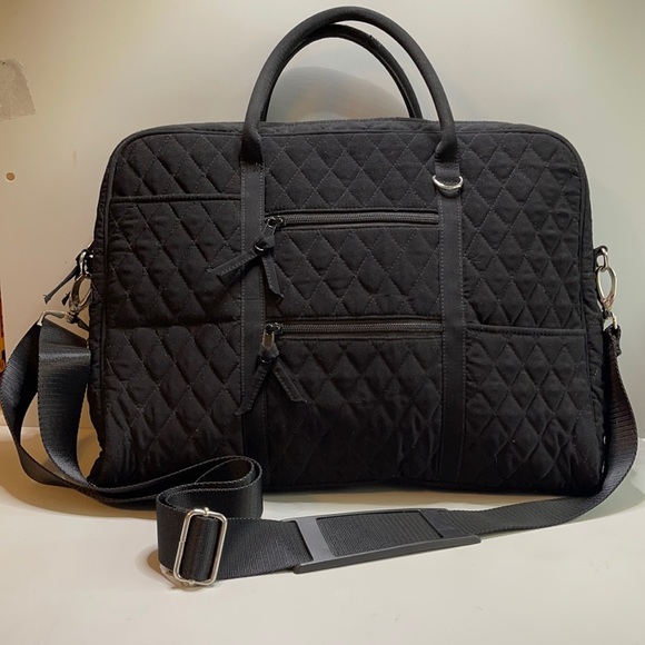 Vera Bradley Bags Vera Bradley Black Quilted Weekendbriefcase Bag